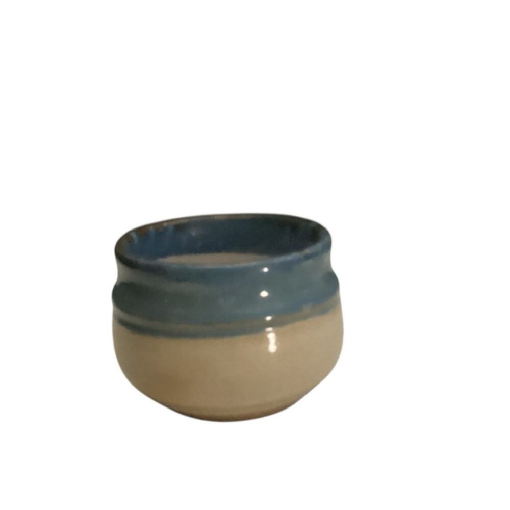 Japenese Chawan Tea Bowl Pottery Stoneware 4" X 21/2" Signed